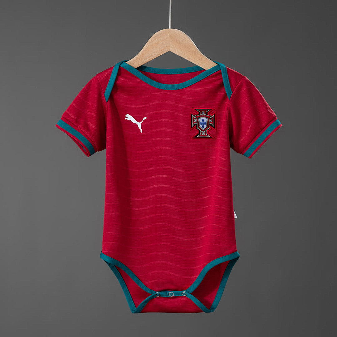 Portugal 26/27 baby home jersey - front view