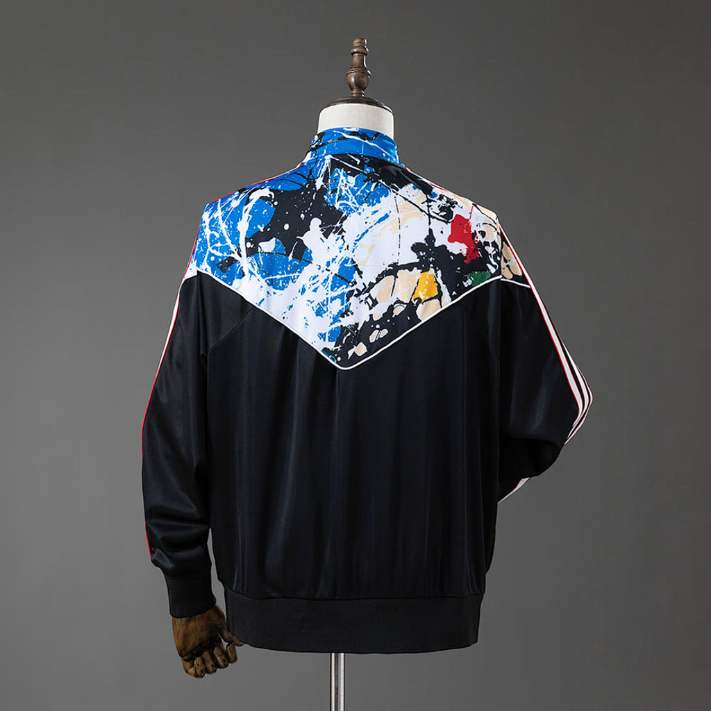 Manchester United Stone Roses Track Top - Black Multi - image 2