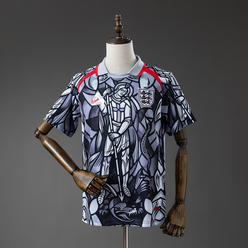 England x Palace Collaboration polo, replica football kit, stained-glass St George, £22.99 with free UK delivery