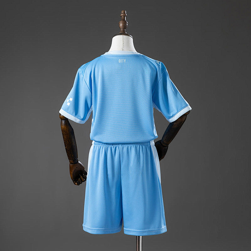 Manchester City 26/27 Home Kids Kit — Back