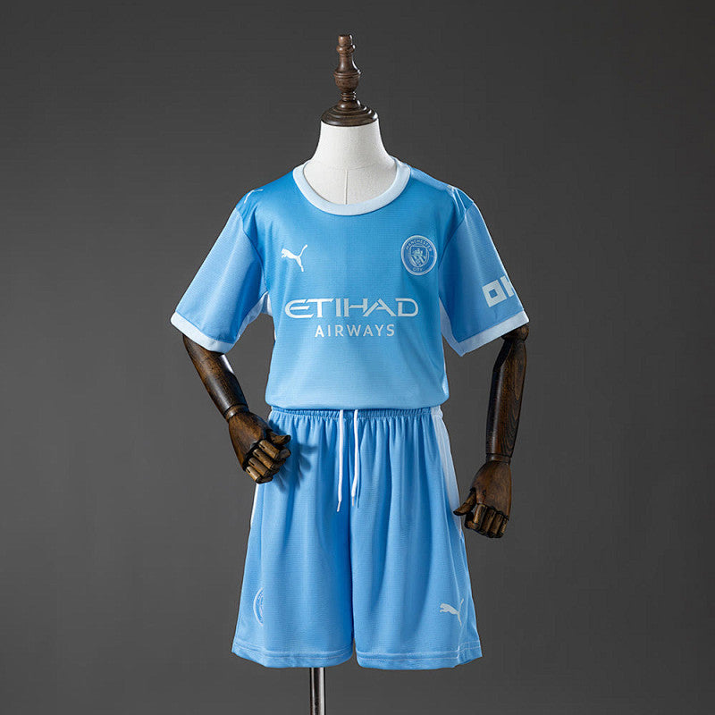 Manchester City 26/27 Home Kids Kit — Front